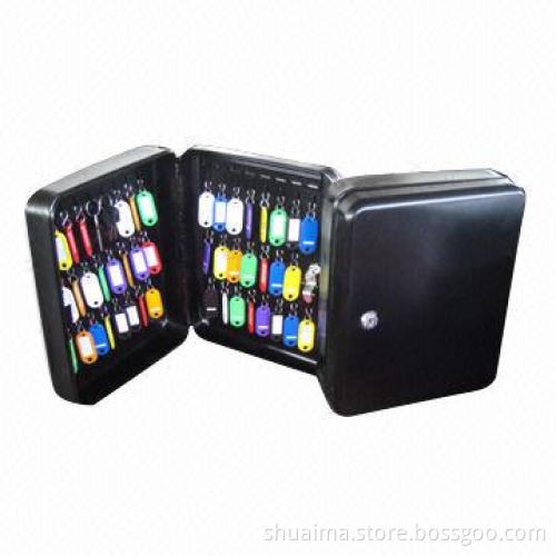 Key Boxes, Made of 0.7mm Cold-rolled Steel, Can Hang 48 Keys, Measures 300 x 240 x 75mm